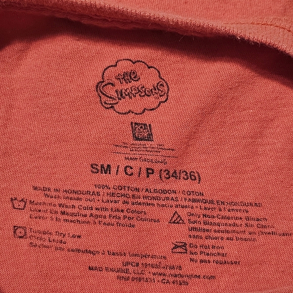 The Simpsons T-shirt Men S(34-36) Krusty the Clown Caution I Disappoint Everyone - Picture 4 of 8